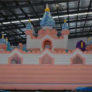 2023 thương mại màu hồng Inflatable trẻ em lâu đài Bouncer bên giá rẻ nhân vật kinh doanh Inflatable lớn lâu đài bouncy để bán