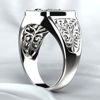 Bague Scorpion Vénéreux en Gros, Nouvelle Bague Créative pour Homme, Motif Totem Gravé, Alliage, Idéale pour Fiançailles