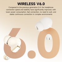 Écouteurs sans fil TWS intra-auriculaires Bluetooth avec transducteur à anneau en cuivre, contrôle tactile, appairage automatique, autonomie 4-5h, design plaqué or mat