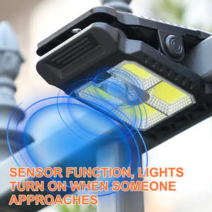 2025 thiết kế mới Clip năng lượng mặt trời ánh sáng ngoài trời cảm biến chuyển động sân sau Đèn năng lượng mặt trời không thấm nước cắm trại câu cá ánh sáng cho hàng rào boong tường - Product Image 6