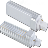 Lampe LED PL avec culot G23/G24/GX23/GX24/E27, remplacement CFL 5W-13W, driver isolé SMD2835, 100-265V AC, blanc naturel/froid/chaud, garantie 3 ans