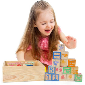 <span class=keywords><strong>ABC</strong></span> Montessori giáo dục học tập đồ chơi cho trẻ mới biết đi 3 lớn bảng chữ cái Số xếp chồng khối cho quà tặng bằng gỗ khối xây dựng - Product Image 6