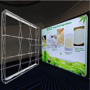 <span class=keywords><strong>3x3</strong></span> vải Pop Up hiển thị Backdrop đứng với LED thương mại hiển thị hiển thị pop-up Banner hiển thị Backdrop - Product Image 3