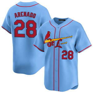 2025 hombres St. Louis alternativo azul claro limitado Jersey camisetas de béisbol personalizadas logotipos bordados transpirable de talla grande cosido - Product Image 6