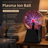 Boule de plasma électrique interactive sensible au toucher alimentée par USB pour les événements festifs, accessoires de scène