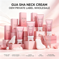 Crème raffermissante pour le cou Gua Sha, PDRN, collagène, rétinol, réduit les rides du cou, resserre la peau relâchée, anti-âge, lotion pour le cou, vente en gros