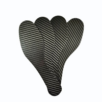 Plantilla de fibra de carbono de longitud completa, almohadilla para zapatos de fibra de carbono con soporte de arco, plantilla para zapatos deportivos de fibra de carbono