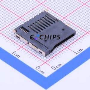 TF-115K SD Card / Memory Card Connector SMD Connector Self-Return Type MicroSD Card (TF Card) Card Holder 1.8mm - Product Image 2