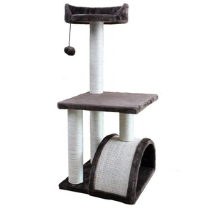 Petit arbre à <span class=keywords><strong>chat</strong></span> populaire avec poteaux à gratter en Sisal, griffoir pour meubles, Design fonctionnel, les chats aiment - Product Image 3