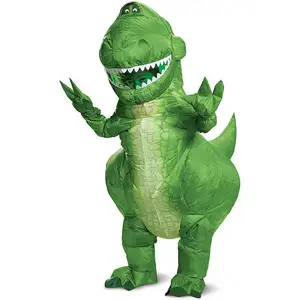 Cheap XXL Dinosaur Costume for Adults Giant Inflatable Plush Mascot Festivals Christmas Halloween Holiday Parties Anime Theme