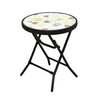 Table de camping ronde personnalisée, bar mobile portable et table de cuisine de camping, table à cocktails pour événements et fêtes, table pliable