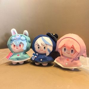 Nouveau Genshin Impact : Pendentif en peluche mobile, figurine en peluche des Huit Dieux du Ciel avec manteau imperméable, porte-clés et breloque de sac - Product Image 2