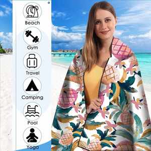 Toallas de Playa de Microfibra Impresas Personalizadas de Secado Rápido, Ideales para Nadar, Playas al Aire Libre y Viajes - Product Image 3