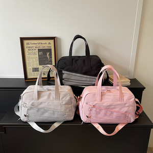 Custom Logo Soft Fluffy Cloud Puffy <b>Quilted</b> <b>Makeup</b> Multi Layer Waterproof Cosmetic Skincare Handbag Anti-theft Travel <b>Bag</b> - Product Image 1