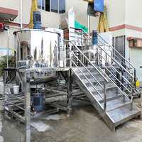 Mélangeur de savon personnalisé 1000L 3000L, machine de mélange cosmétique, mélangeur de liquides, machine de fabrication de pompes à lotion, à vapeur ou électrique