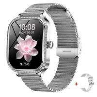 Reloj Inteligente para Mujer MK88 2026 de 1.75 Pulgadas, Monitoreo de Salud, Llamadas Bluetooth, Resistente al Agua, Modos Deportivos