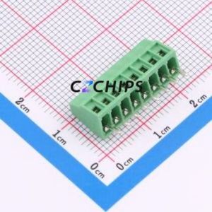 JL308-25408G01 Screw Terminal Block Through hole Component (THT),P=2.54mm Connector 1x8P 2.54mm Green Through Hole - Product Image 2