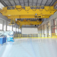 Pont roulant à double poutre 20 tonnes avec moteur et engrenages pour atelier de construction d'usine sidérurgique