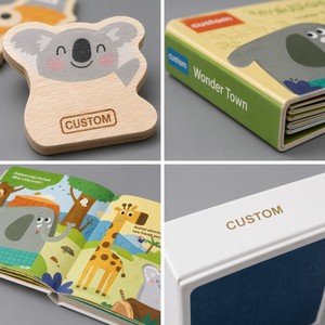 Livre d'activités Montessori en bois personnalisé Wonder <span class=keywords><strong>Town</strong></span>, jeu d'association d'animaux du zoo magnétique et silencieux, livre éducatif d'apprentissage - Product Image 2