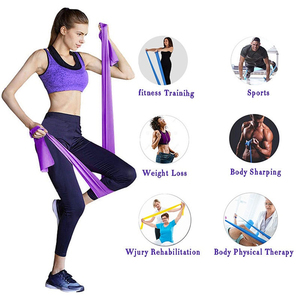 Bandas Elásticas de Látex para Ejercicio Profesional en Casa, Impermeables y Portátiles para Entrenamiento de Brazos, Piernas y Glúteos, y Estiramiento - Product Image 2