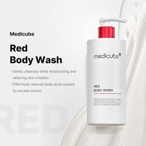 medicube Red Body Wash 14.10 Fl.oz | Detergente Idratante a <span class=keywords><strong>Basso</strong></span> pH con Acido Salicilico, Acido Lattico, Niacinamide | Skincare Coreana - Product Image 2