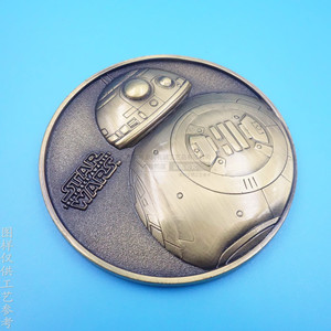 Pièce commémorative Star Wars en alliage de zinc bronze, relief gaufré, objet de collection, cadeau, accessoire - Product Image 2