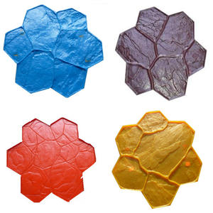 Molde de sello de hormigón con patrón de piedra de goma <span class=keywords><strong>moldes</strong></span> de estampado de hormigón de pared de silicona - Product Image 4