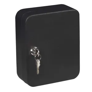 Черный сейфы дверные замки стали 24 ключ безопасности коробка 0,07 кубические футы ключ шкафчика ящик для ключей