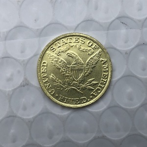 Réplica de Moneda de Oro con Cabeza de la Libertad, 1854-1907, 62 Años Diferentes, Moneda Conmemorativa Chapada en Oro, Reproducción Antigua - Product Image 2