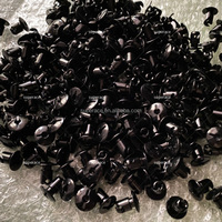 Fixations Dzus à quart de tour en aluminium noir sous-coupe de 7/16 po, à tête à clé Allen fendue, pour châssis de voiture de course Midget Sprint