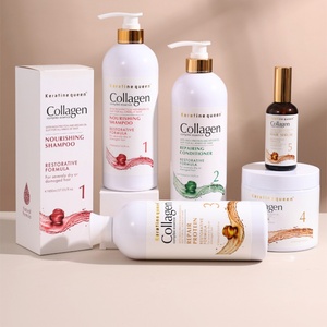 Accessoires de soins capillaires en gros : Après-shampoing réparateur à la kératine bio et au collagène pour cheveux abîmés, lissant et hydratant - Product Image 6
