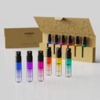Boîte de présentation de parfum de luxe personnalisée avec gaufrage, laminage mat, emballage de parfum, kit de flacons de parfum, coffret cadeau