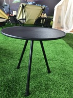 Table à manger pliante en aluminium réglable pour l'extérieur - Table de pique-nique portable pour le camping, design moderne, résistante à la chaleur, utilisation en extérieur