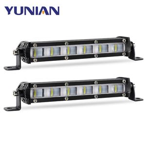 7 pouces Led barre lumineuse de travail 6D lentille tout-terrain 12V 18W pour voiture tracteur camion bateau 4WD <span class=keywords><strong>Niva</strong></span> <span class=keywords><strong>Lada</strong></span> <span class=keywords><strong>4x4</strong></span> ATV UTV UAZ barre de lampes à LED d'inondation - Product Image 1