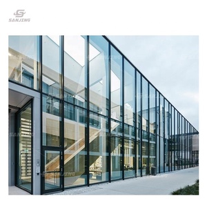 Mur-rideau verre prix usine yiju iot mur-rideau vitré verre construction de bâtiment façade en verre - Product Image 3