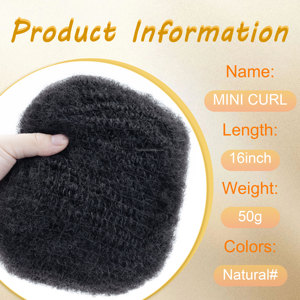 ANNA 50 Grammes <span class=keywords><strong>Cheveux</strong></span> 100 % Humains Afro Crépus Bouclés <span class=keywords><strong>Ultra</strong></span> <span class=keywords><strong>Doux</strong></span> Mini Boucles en Vrac <span class=keywords><strong>pour</strong></span> Tresses, Twists, Locs - Product Image 5