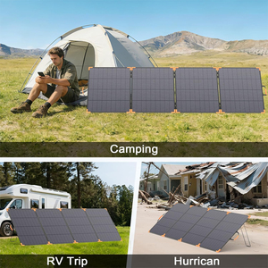 Panel <span class=keywords><strong>Solar</strong></span> Plegable ETFE de 400 Vatios y 4 Placas con 28% de Eficiencia Fotoeléctrica, Compatible con OEM/ODM, Varios Conectores Incluidos - Product Image 6