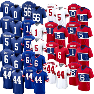 Maillot de football cousu en édition limitée # 1 Nabers # 6 fléchettes # 44 Skattebo Hommes Short imprimé 100% polyester à séchage rapide - Product Image 1