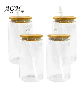  AGH 4 Pack Sublimation Double Wall Glass Blanks 16 oz