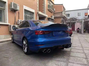 Diffusore Posteriore S3 in Fibra di Carbonio per <span class=keywords><strong>Audi</strong></span> S3 <span class=keywords><strong>A3</strong></span> 8V Berlina 4 Porte 2017-2019 - Product Image 4