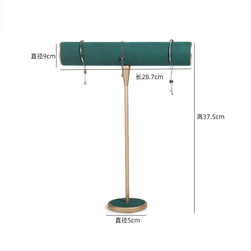 Grand affichage vert de bijoux