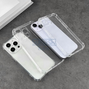 All'ingrosso 1.5MM di cristallo trasparente antiurto paraurti posteriore angolo chiaro TPU paraurti <span class=keywords><strong>custodia</strong></span> per telefono cellulare per iPhone - Product Image 3