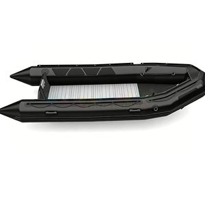 Bateau pneumatique de loisirs en Hypalon PVC à fond renforcé, 10 personnes, pour sports nautiques et pêche en eaux vives, blanc - Product Image 2