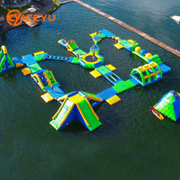 Parc aquatique gonflable Ceyu pour adultes et enfants, jeux aquatiques flottants, parcours d'obstacles gonflables pour la mer