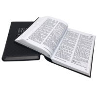 Couverture en cuir faite à la main bon marché personnalisée Mini Holy Riv Impression de livres bibliques de poche pour enfants