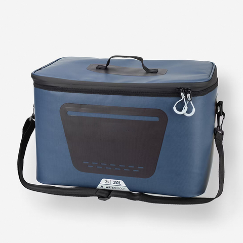 Custom Color Logo Portable Soft Sided Insulated Cooler Bag for Hiking Cans Wine & Food-PVC Material Waterproof Thermal