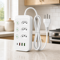 Multiprise multifonctionnelle avec ports USB, norme brésilienne, personnalisable par le fabricant, vente en gros