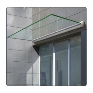 Verre trempé feuilleté coloré givré translucide transparent adapté aux besoins du client de 8mm 10mm 12mm pour l'auvent de <span class=keywords><strong>porte</strong></span> d'entrée - Product Image 3