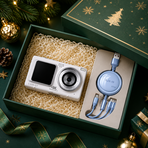 Three Colors Digital <b>Camera</b> CAM-07 4K Mega Pixels Personalized Christmas Gift Box with Custom Logo - Product Image 5