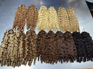 Extensions de cheveux humains au crochet à l'aspect naturel, bouclées, invisibles, pré-bouclées, style <span class=keywords><strong>France</strong></span> - Product Image 6